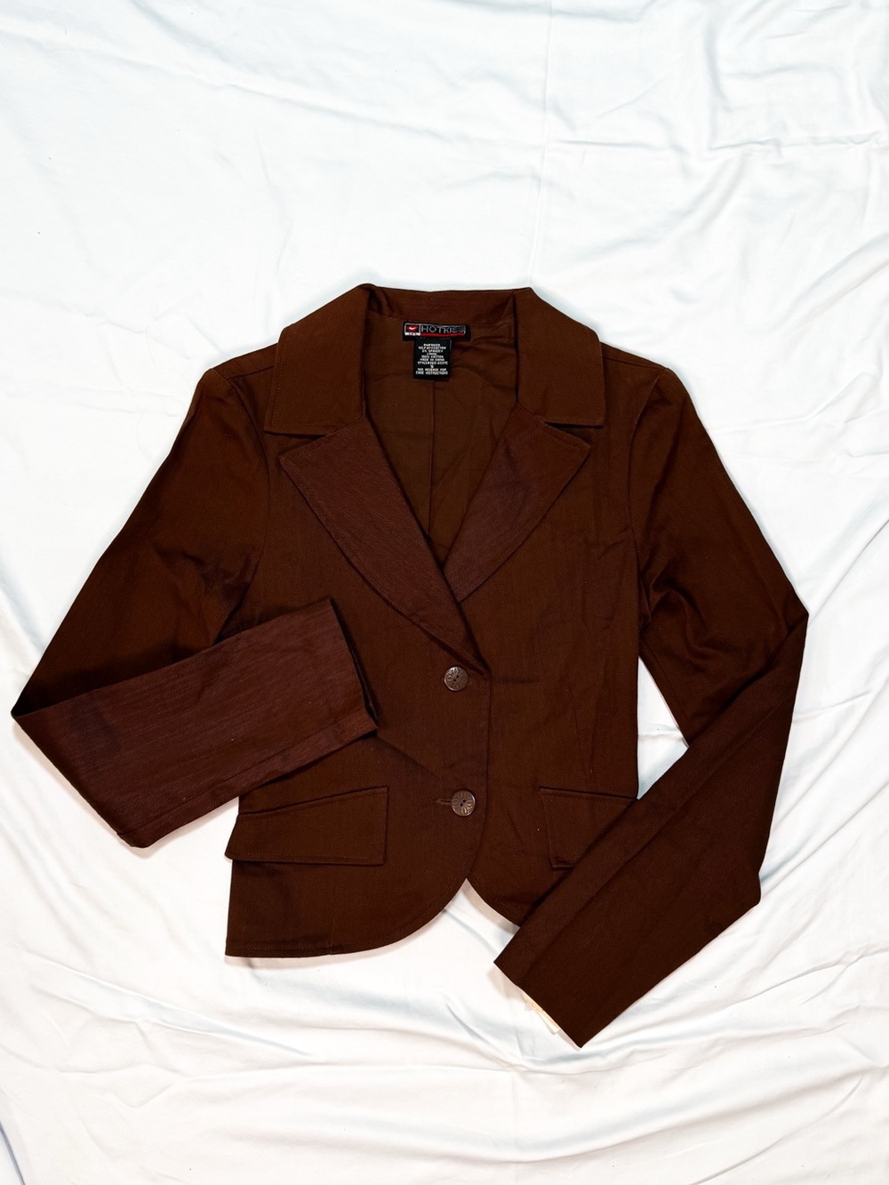 Hot Kiss Women's Brown Tailored Blazer Jacket